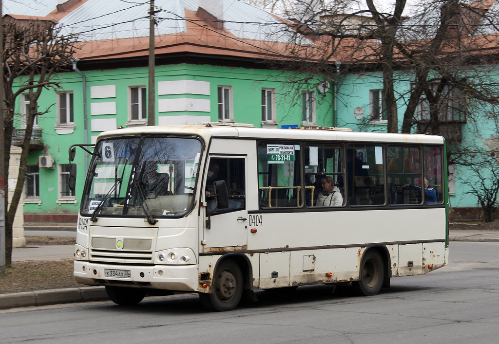 Вологодская область, ПАЗ-320402-03 № 0404