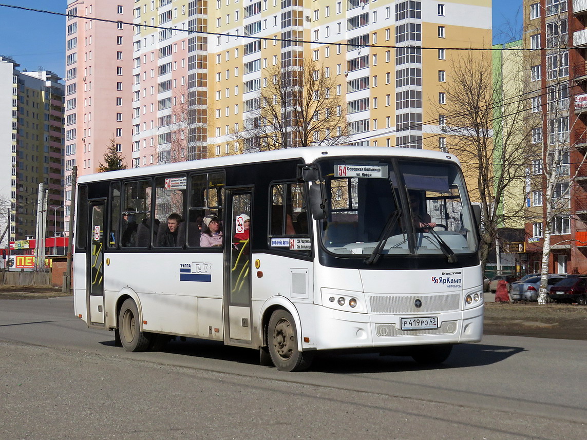 Кировская область, ПАЗ-320412-05 "Вектор" № Р 419 РО 43