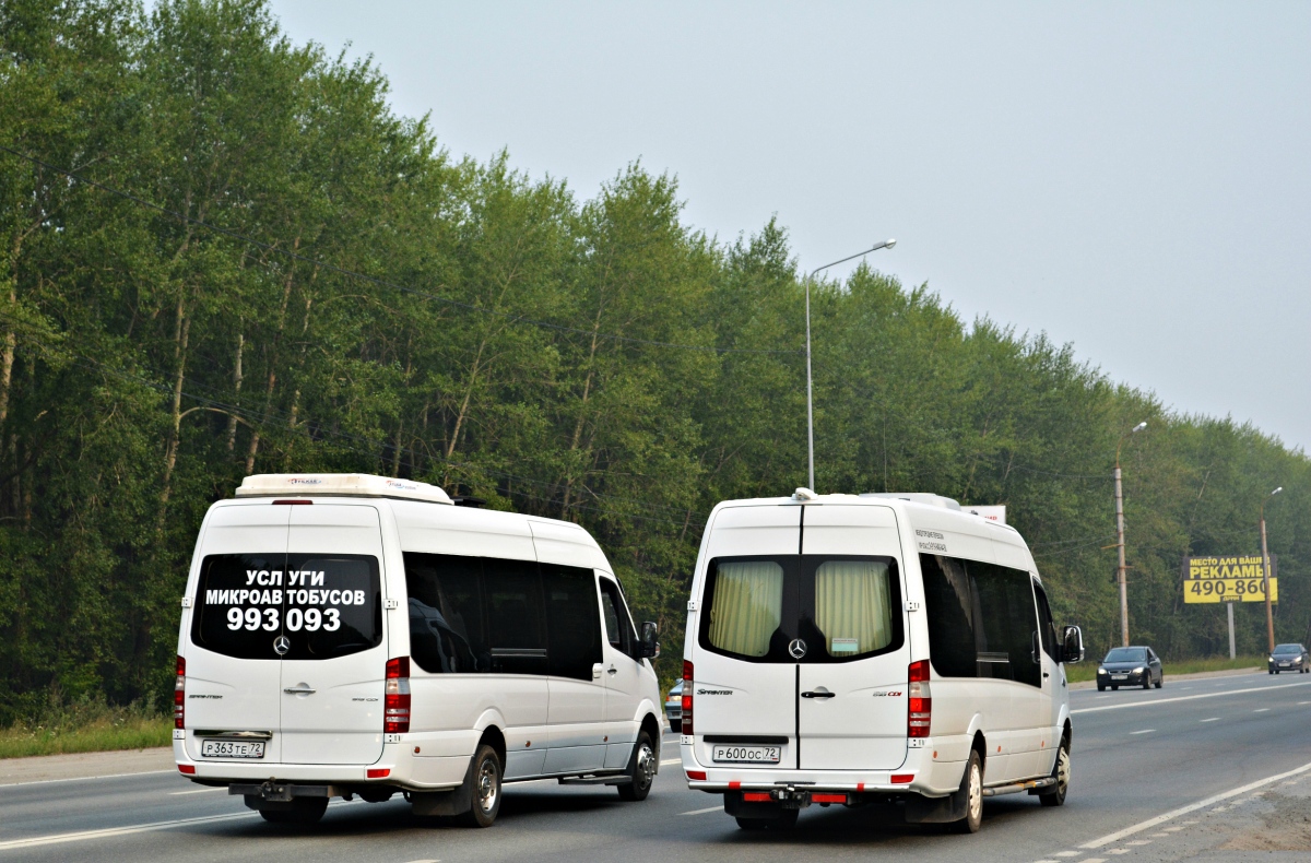 Тюменская область, Луидор-22360C (MB Sprinter) № Р 363 ТЕ 72; Тюменская область, Луидор-22360C (MB Sprinter) № Р 600 ОС 72