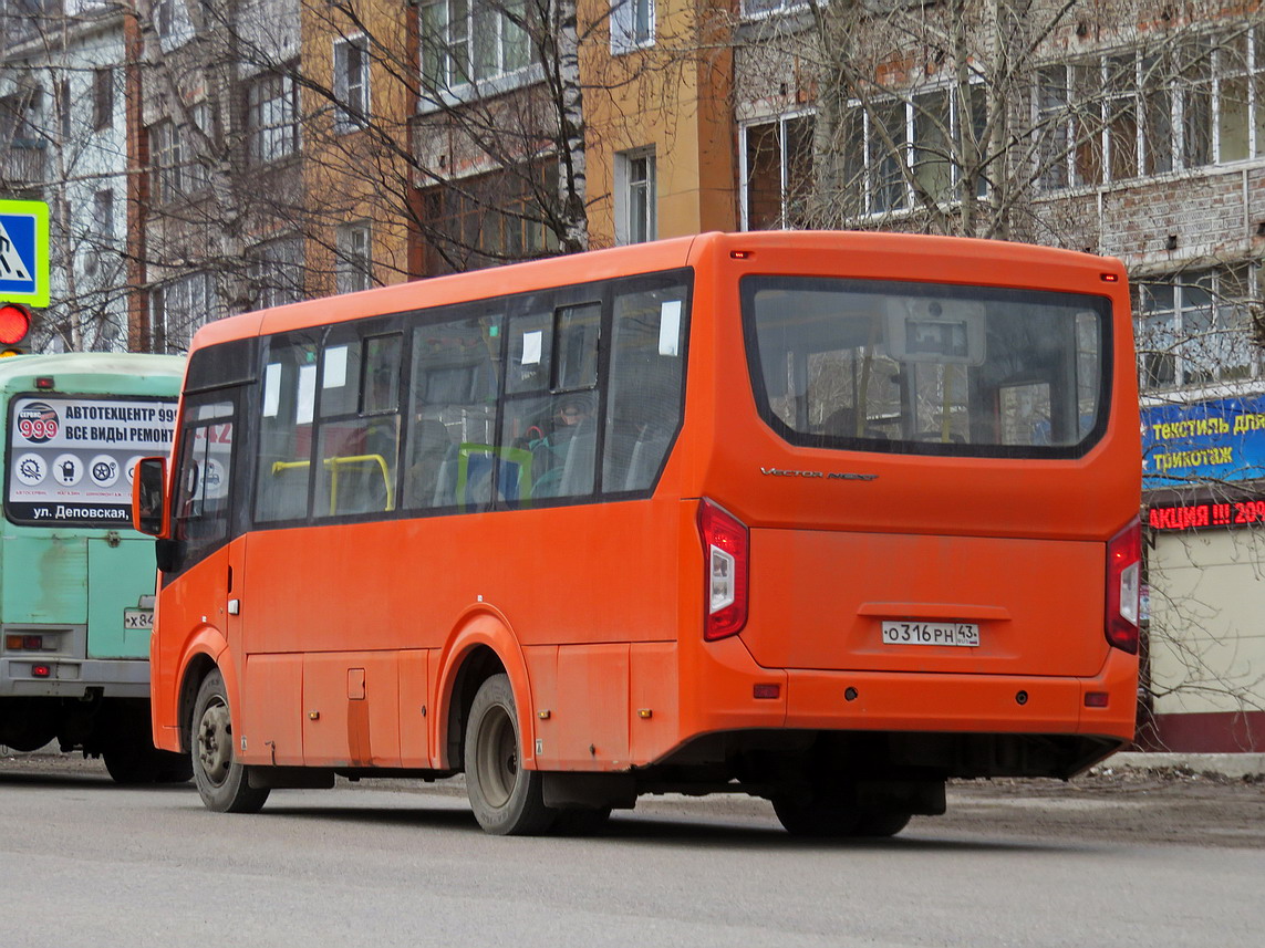 Kirov region, PAZ-320405-04 "Vector Next" № О 316 РН 43