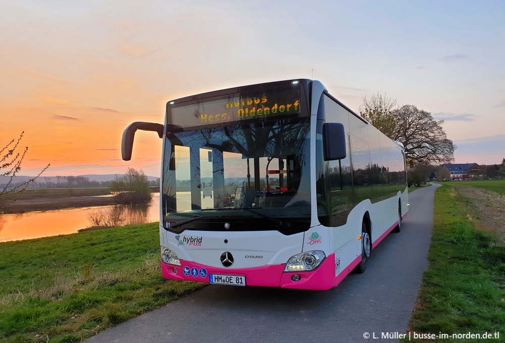 Нижняя Саксония, Mercedes-Benz Citaro C2 hybrid № 81