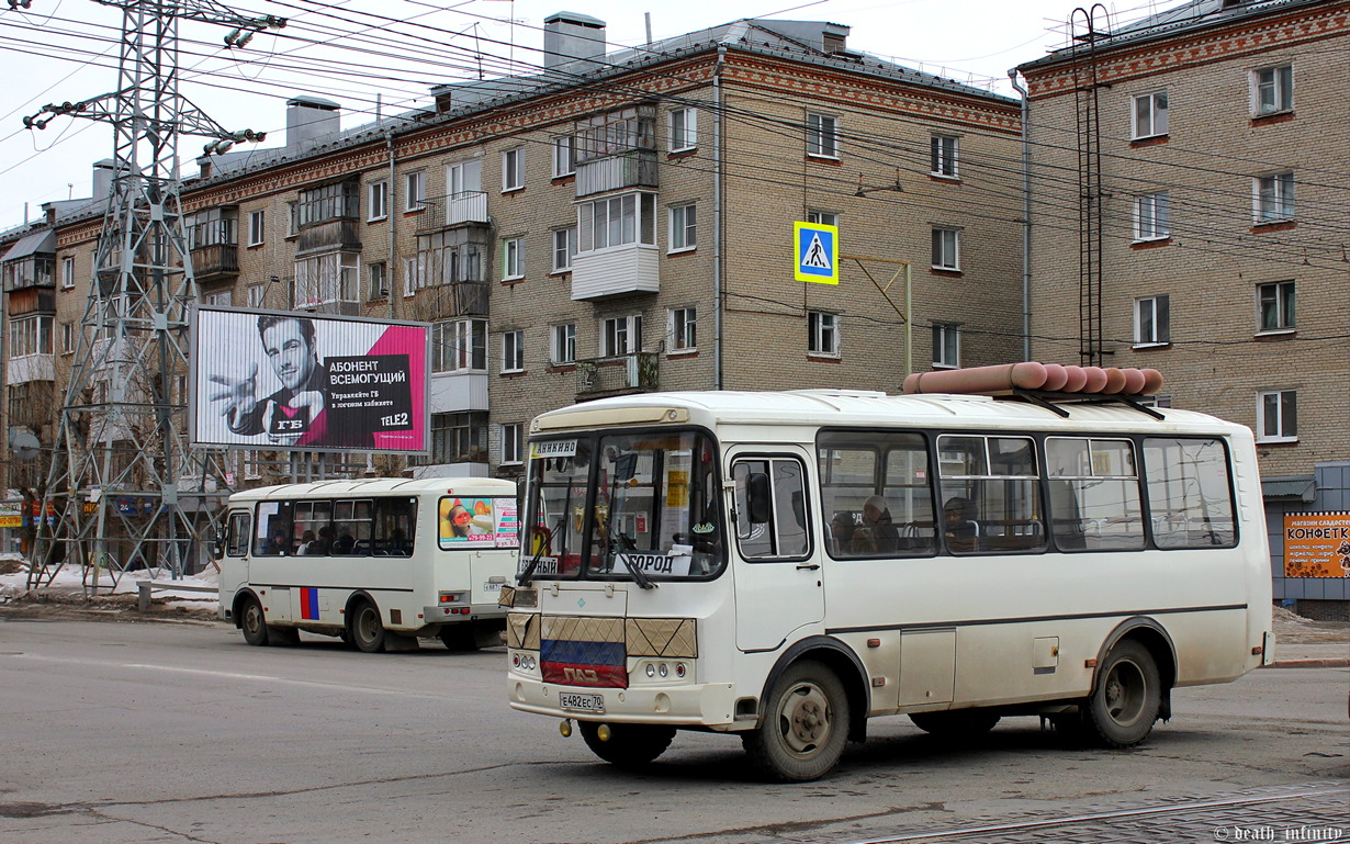 Томская область, ПАЗ-32054 № Е 482 ЕС 70