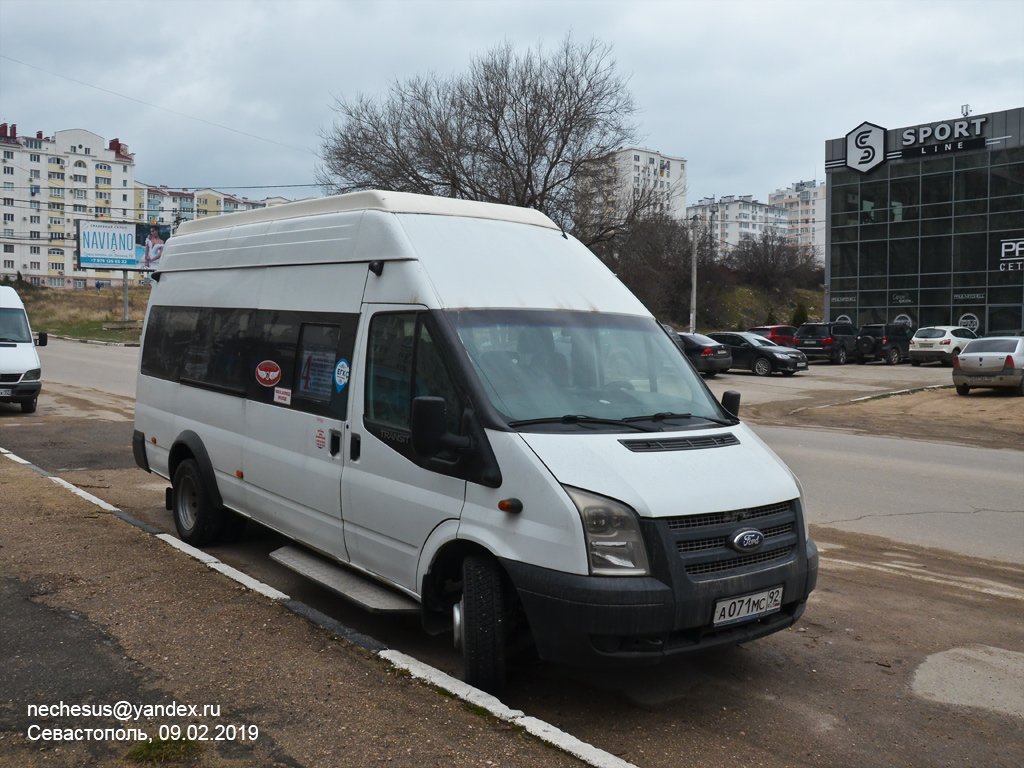 Севастополь, Нижегородец-222709 (Ford Transit) № А 071 МС 92 — Фото —  Автобусный транспорт