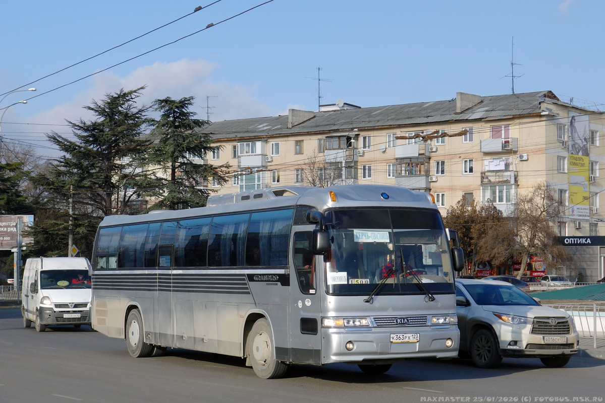 Республика Крым, Kia Granbird № К 363 РХ 123 — Фото — Автобусный транспорт