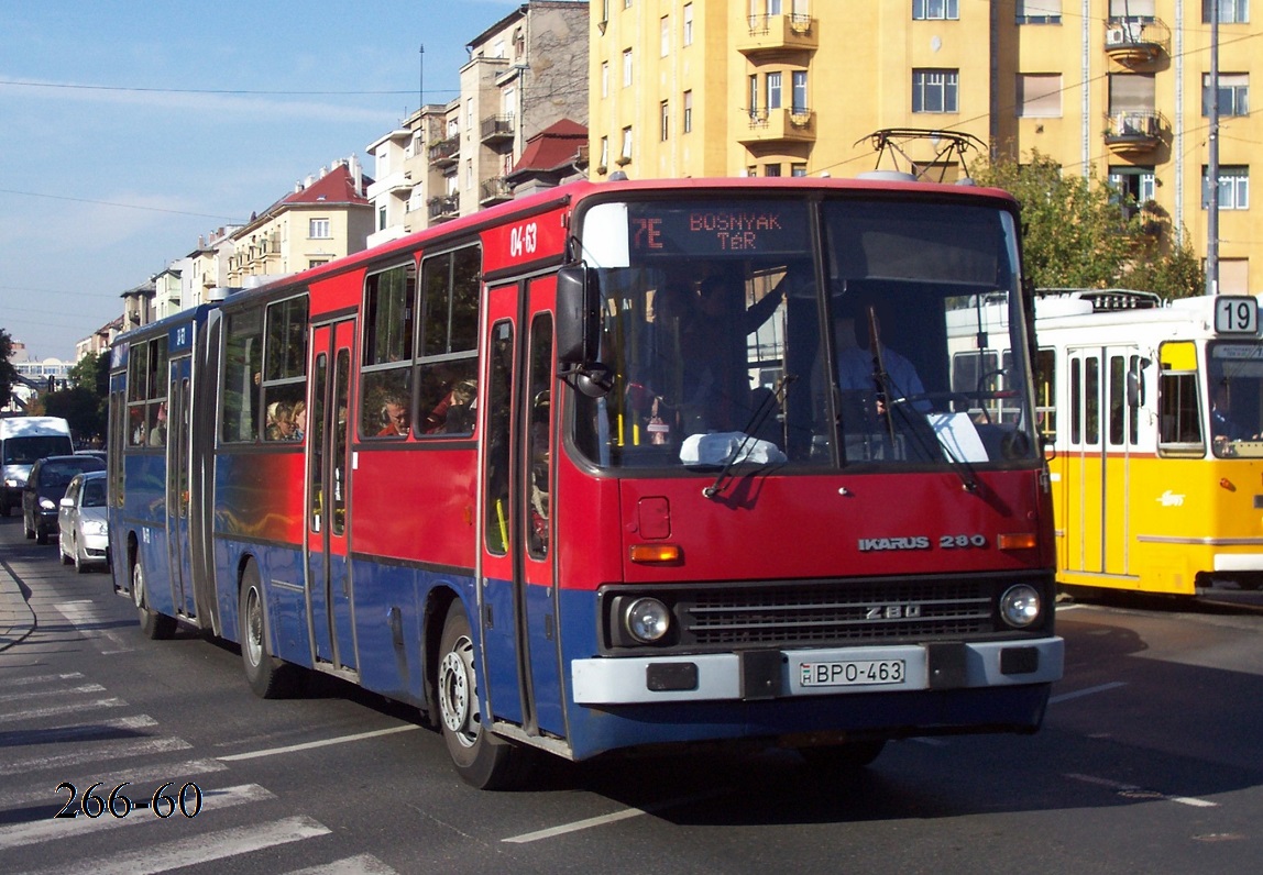 Венгрыя, Ikarus 280.40A № 04-63