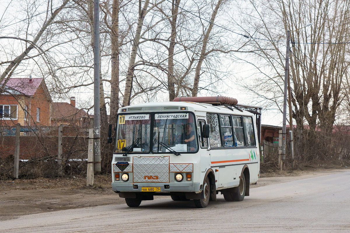 Томская область, ПАЗ-32054 № АА 680 70