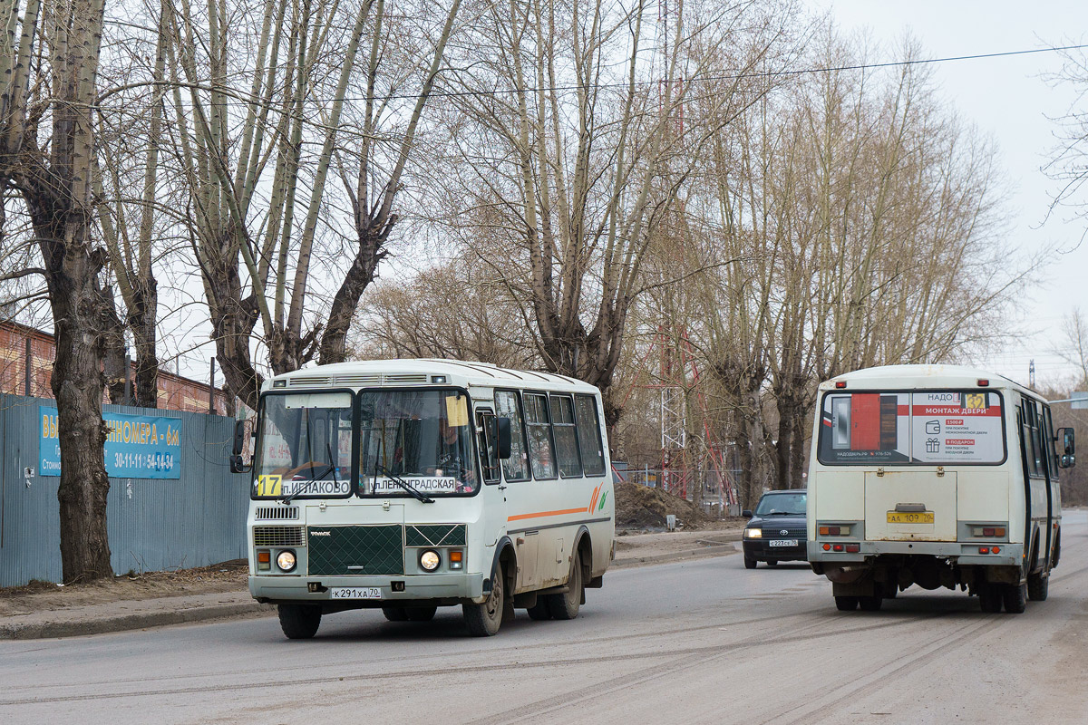 Томская область, ПАЗ-32054 № К 291 ХА 70; Томская область, ПАЗ-32054 № АА 109 70