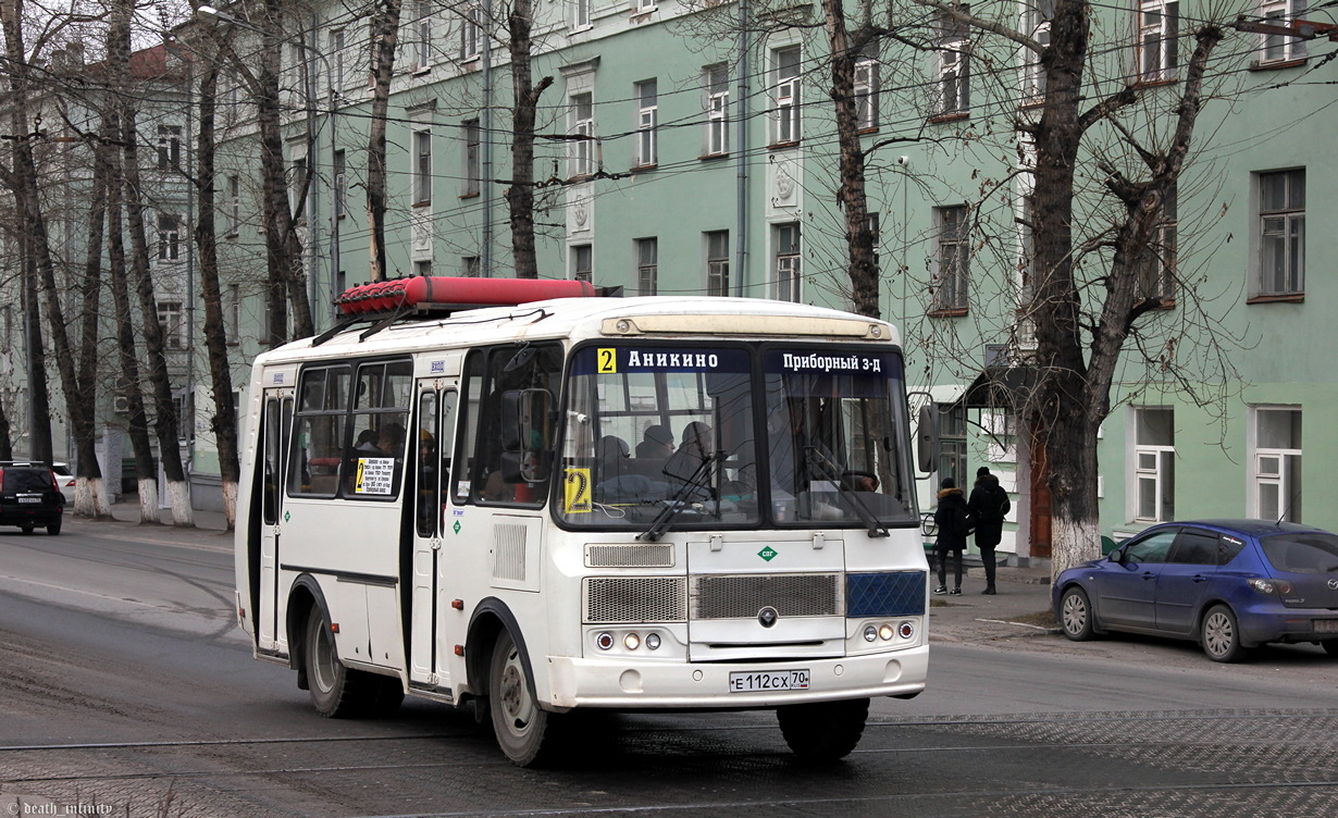 Томская область, ПАЗ-32054 № Е 112 СХ 70