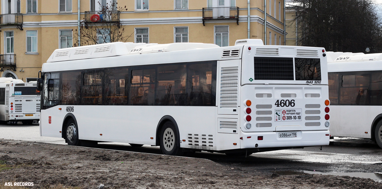 Санкт-Петербург, ЛиАЗ-5292.67 (CNG) № 4606