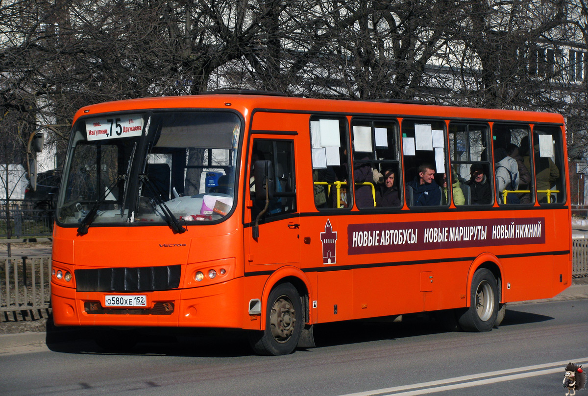 Nizhegorodskaya region, PAZ-320414-05 "Vektor" Nr. О 580 ХЕ 152