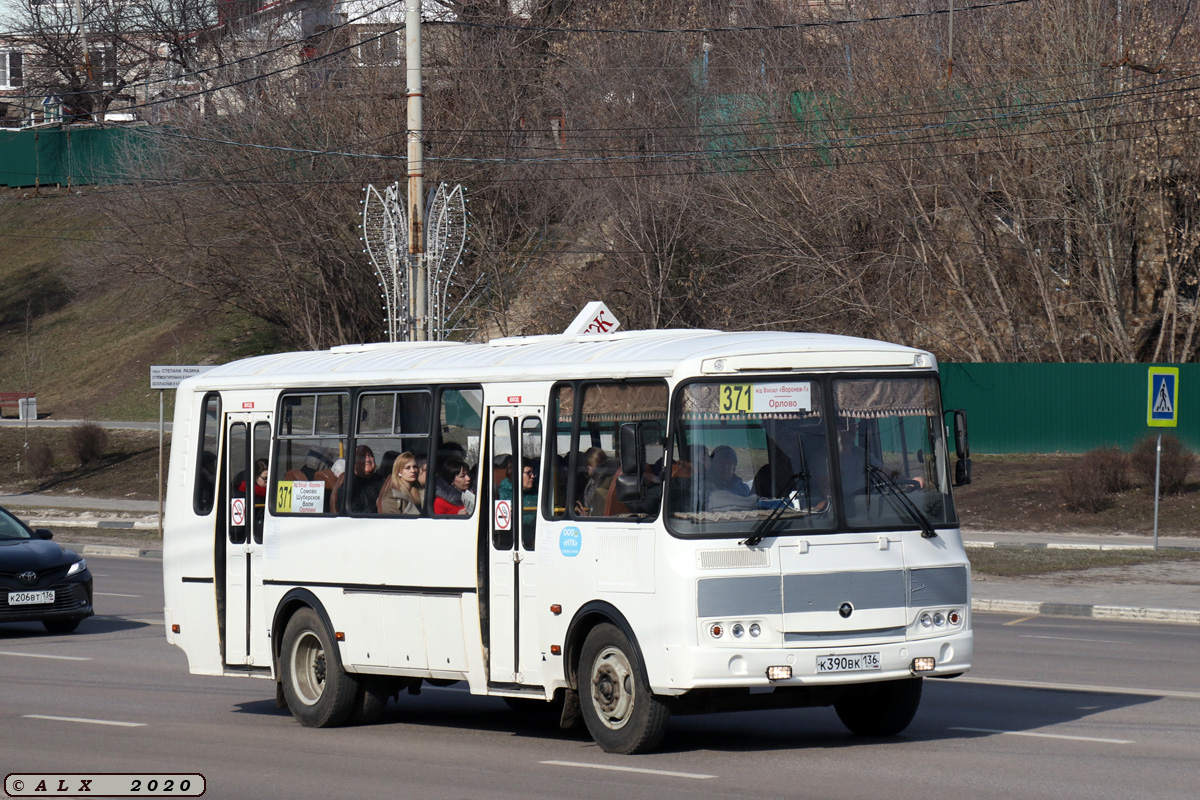 Воронежская область, ПАЗ-4234-05 № К 390 ВК 136