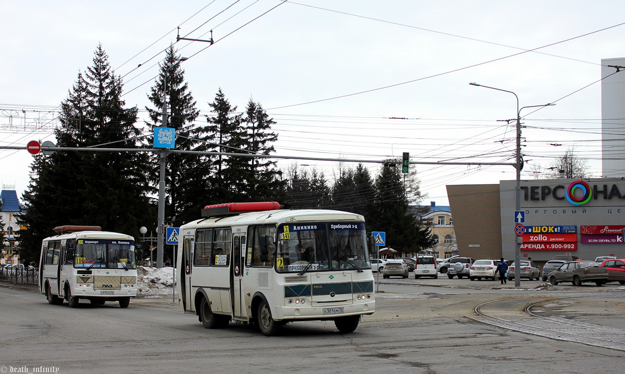 Томская область, ПАЗ-32054 № Е 301 ЕМ 70