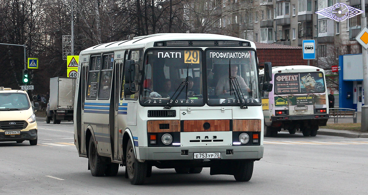 Томская область, ПАЗ-32054 № Е 753 УР 70