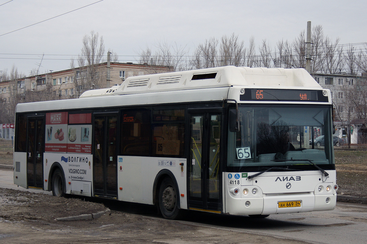 Волгоградская область, ЛиАЗ-5292.67 (CNG) № 4118