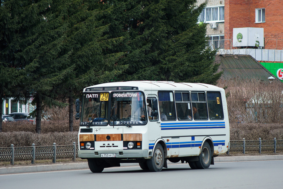 Томская область, ПАЗ-32054 № Е 753 УР 70