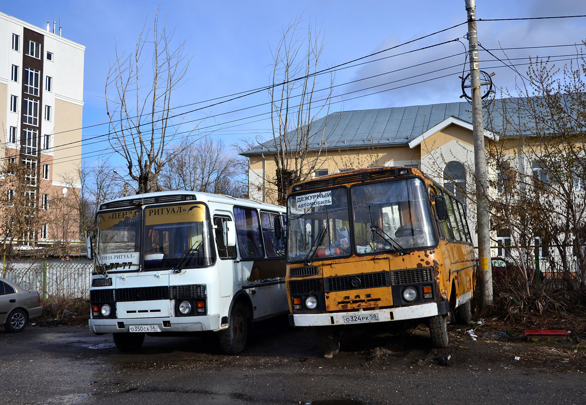 Пензенская область, ПАЗ-3206-110-60 № О 324 РК 58