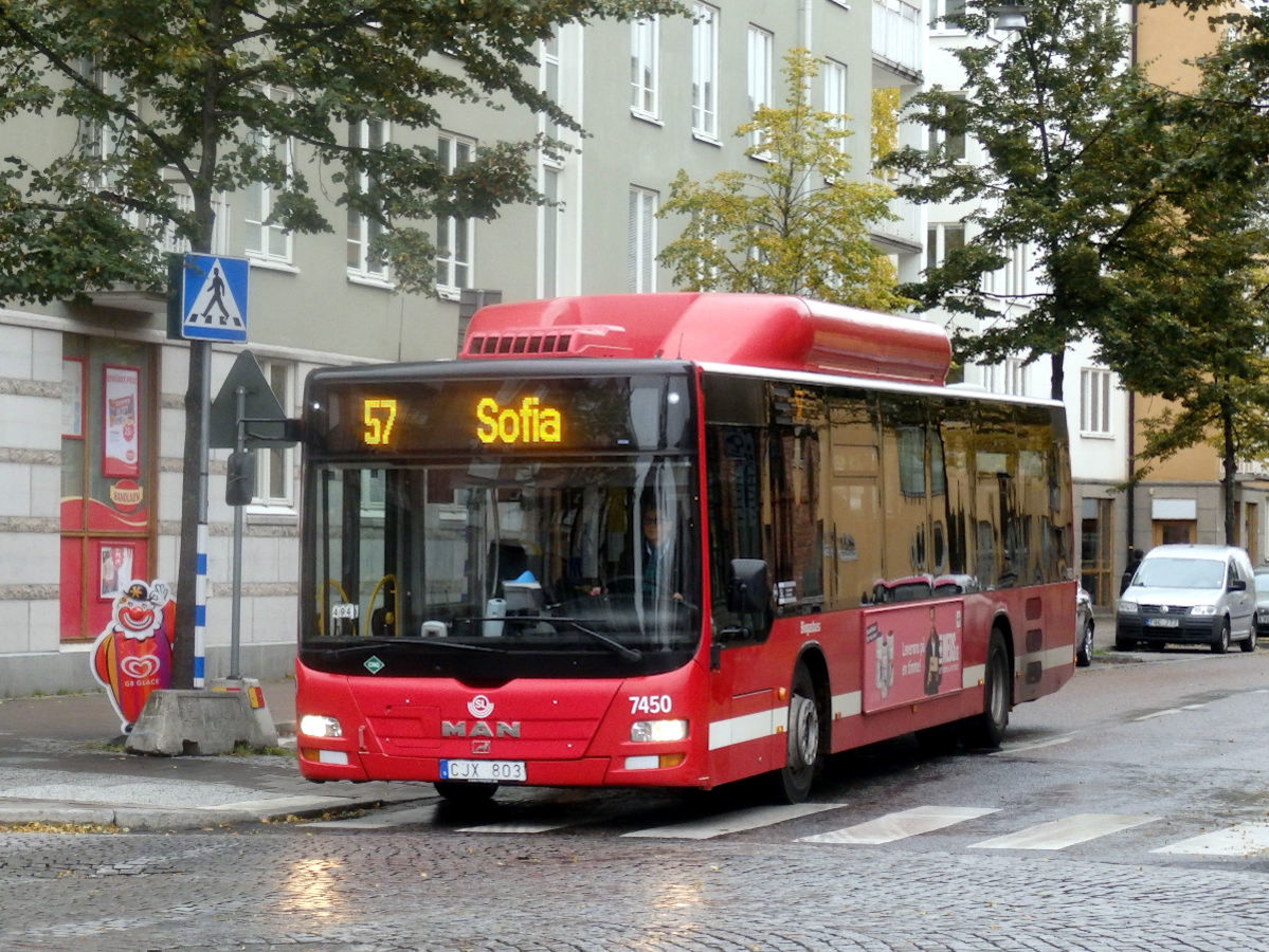 Швеция, MAN A21 Lion's City NL243 CNG № 7450
