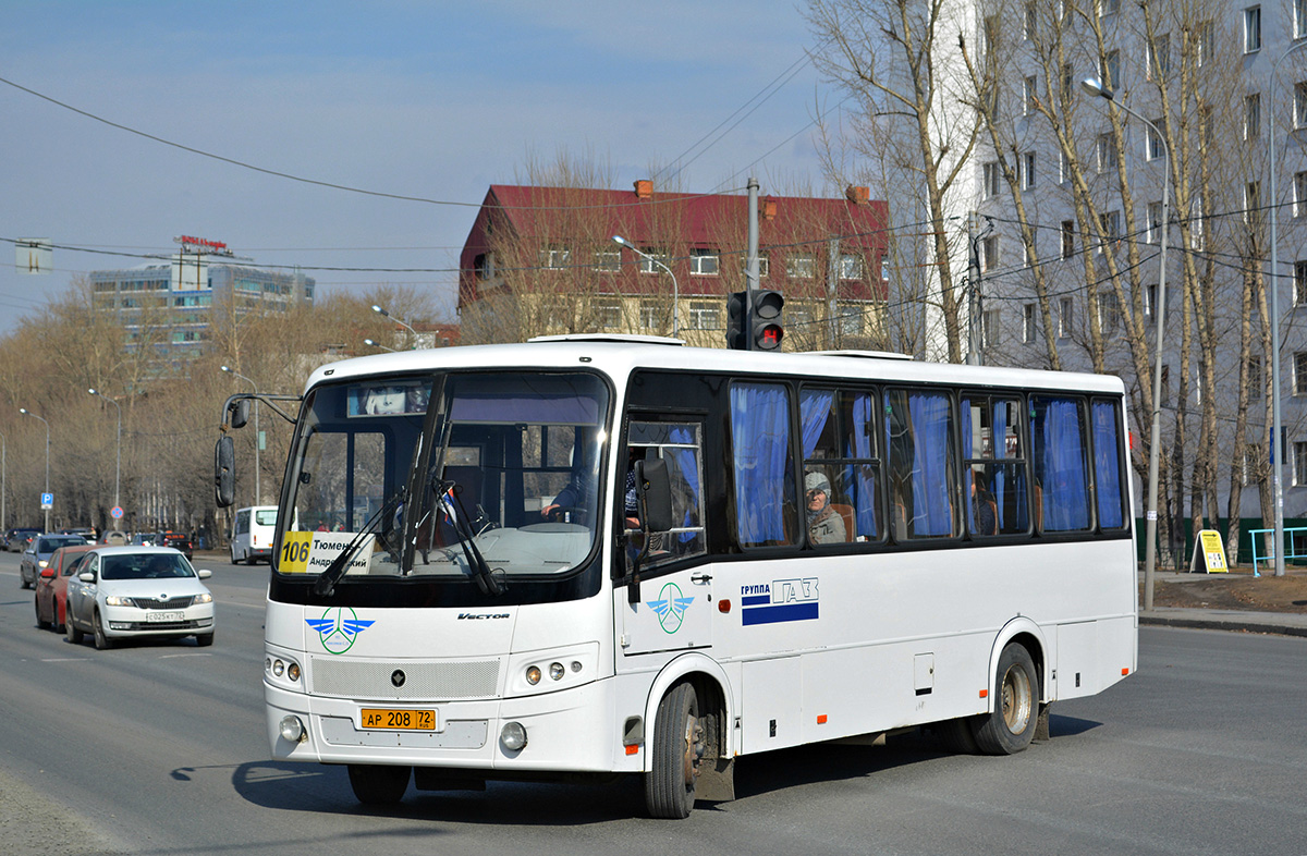 Тюменская область, ПАЗ-320412-05 "Вектор" № АР 208 72