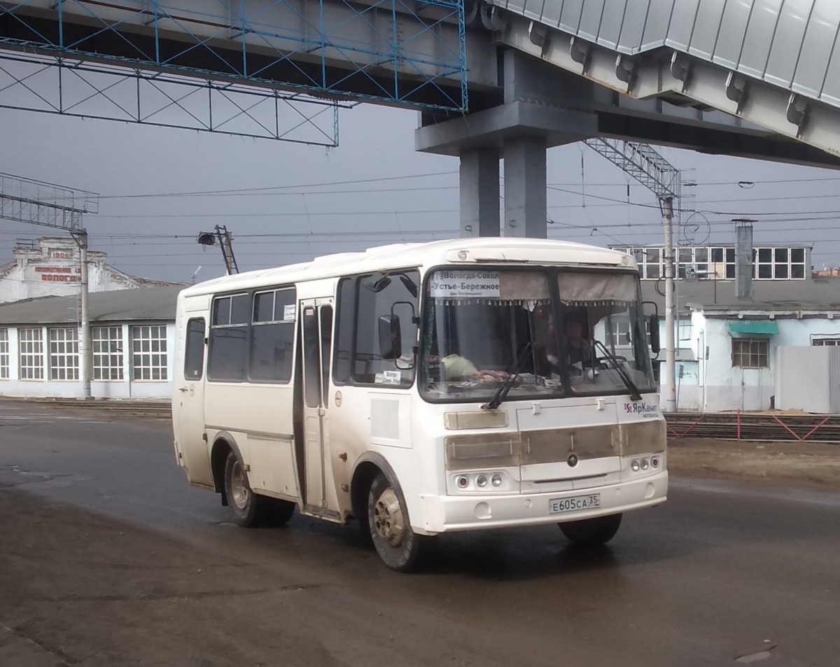 Вологодская область, ПАЗ-32053-04 № Е 605 СА 35