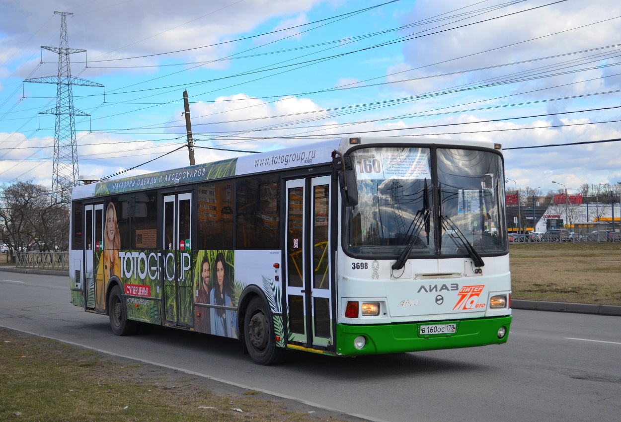 Sankt Petersburg, LiAZ-5293.60 Nr 3698