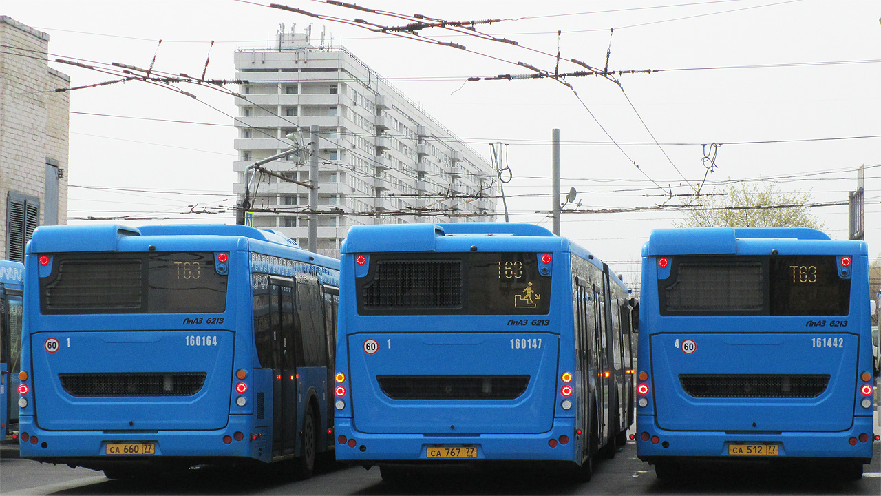 Moskva, LiAZ-6213.65 č. 160147; Moskva, LiAZ-6213.65 č. 161442; Moskva — Bus stations