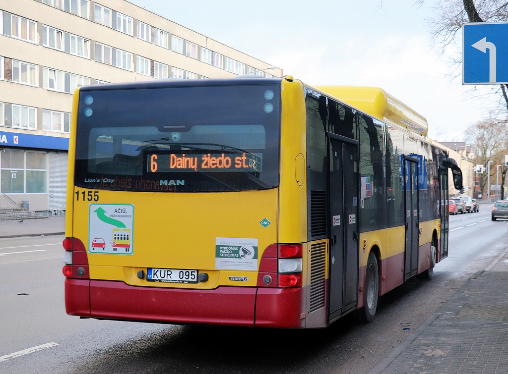 Литва, MAN A21 Lion's City NL273 CNG № 1155