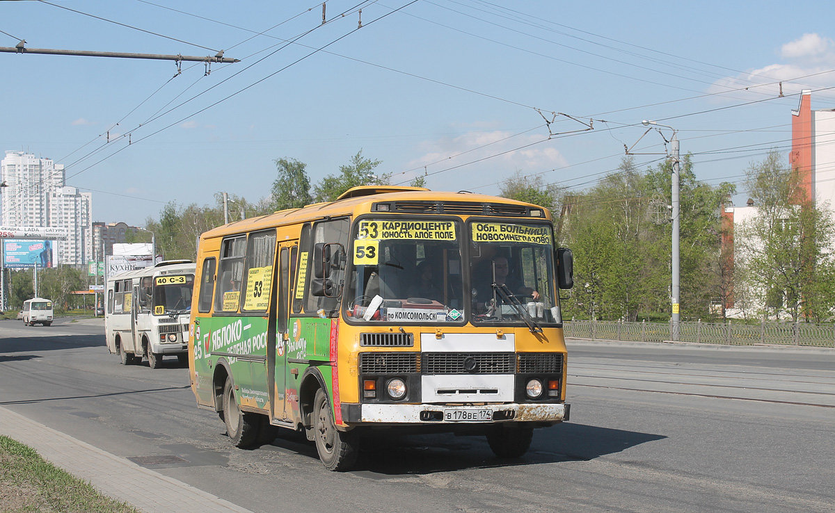 Челябинская область, ПАЗ-32053-70 № В 178 ВЕ 174