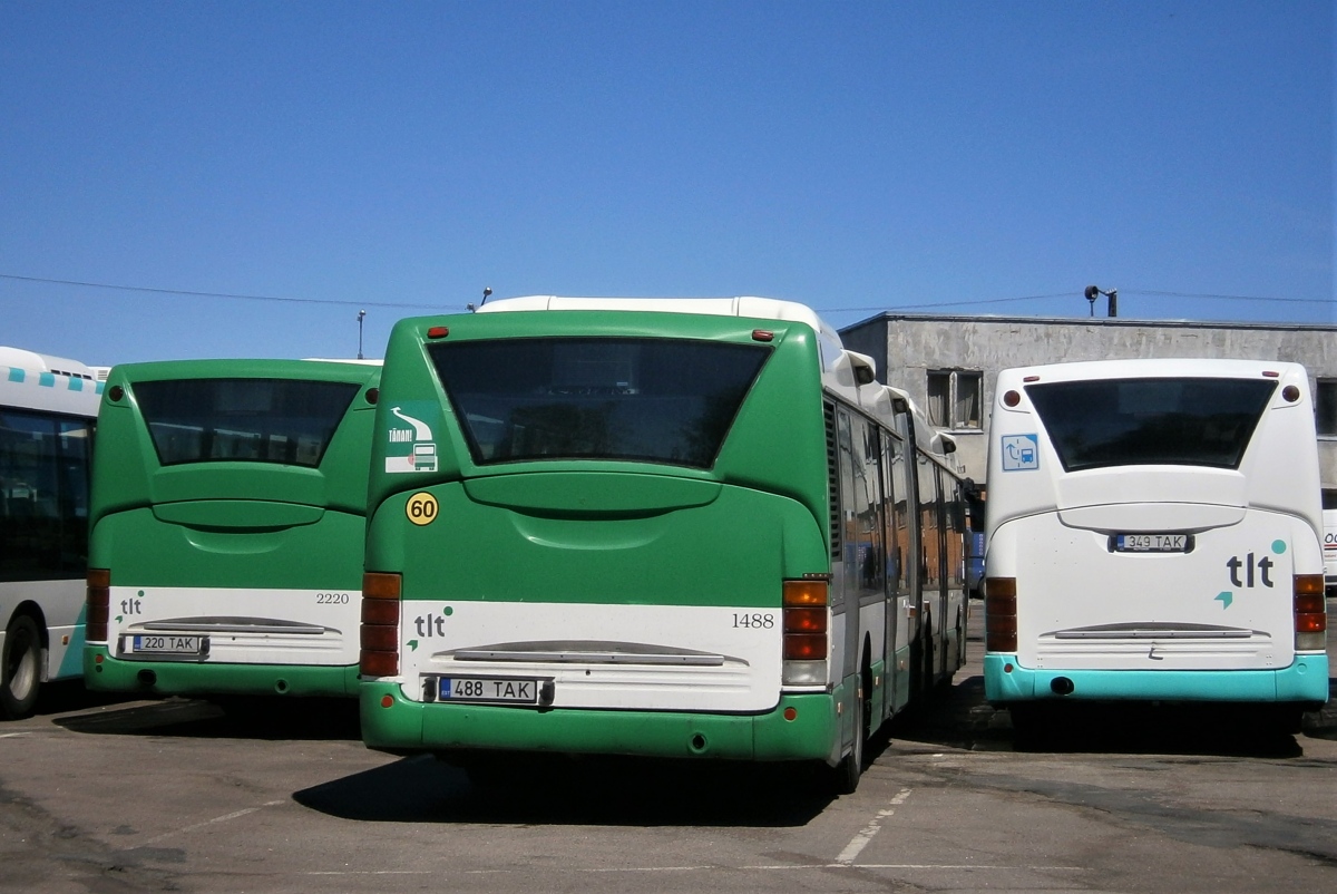 Estonia, Scania OmniCity I Nr 1488; Estonia, Scania OmniLink I Nr 2349; Estonia, Scania OmniLink I Nr 2220