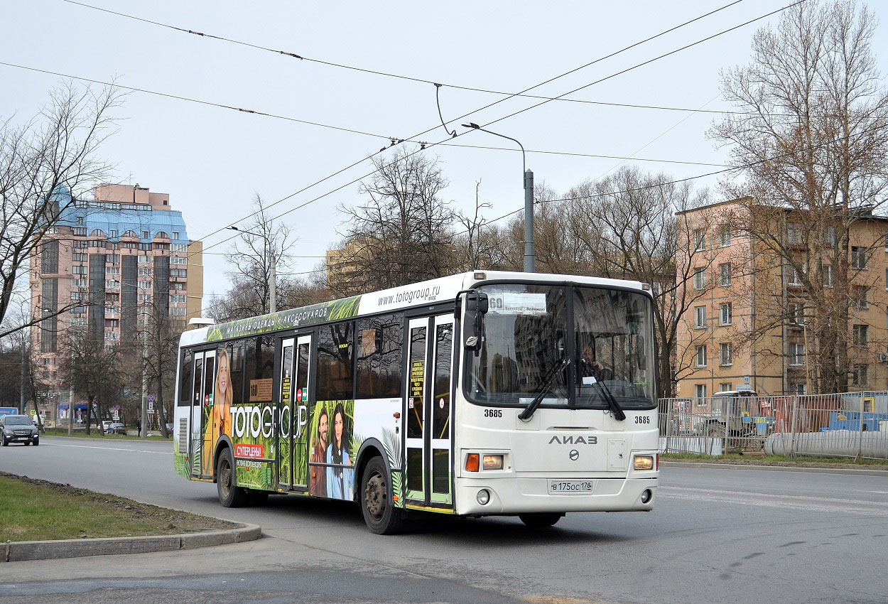 Санкт-Петербург, ЛиАЗ-5293.60 № 3685