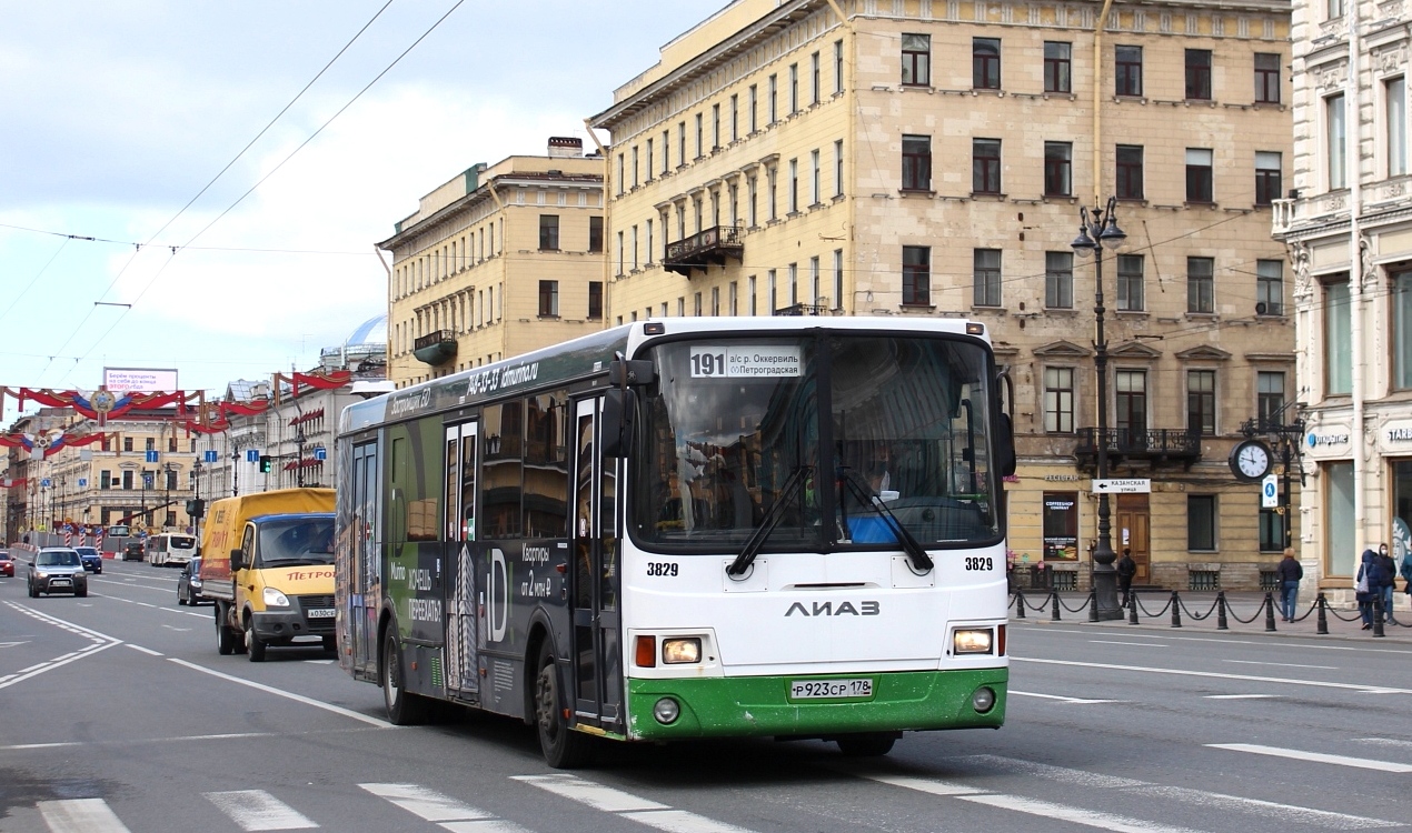 Санкт-Петербург, ЛиАЗ-5293.60 № 3829