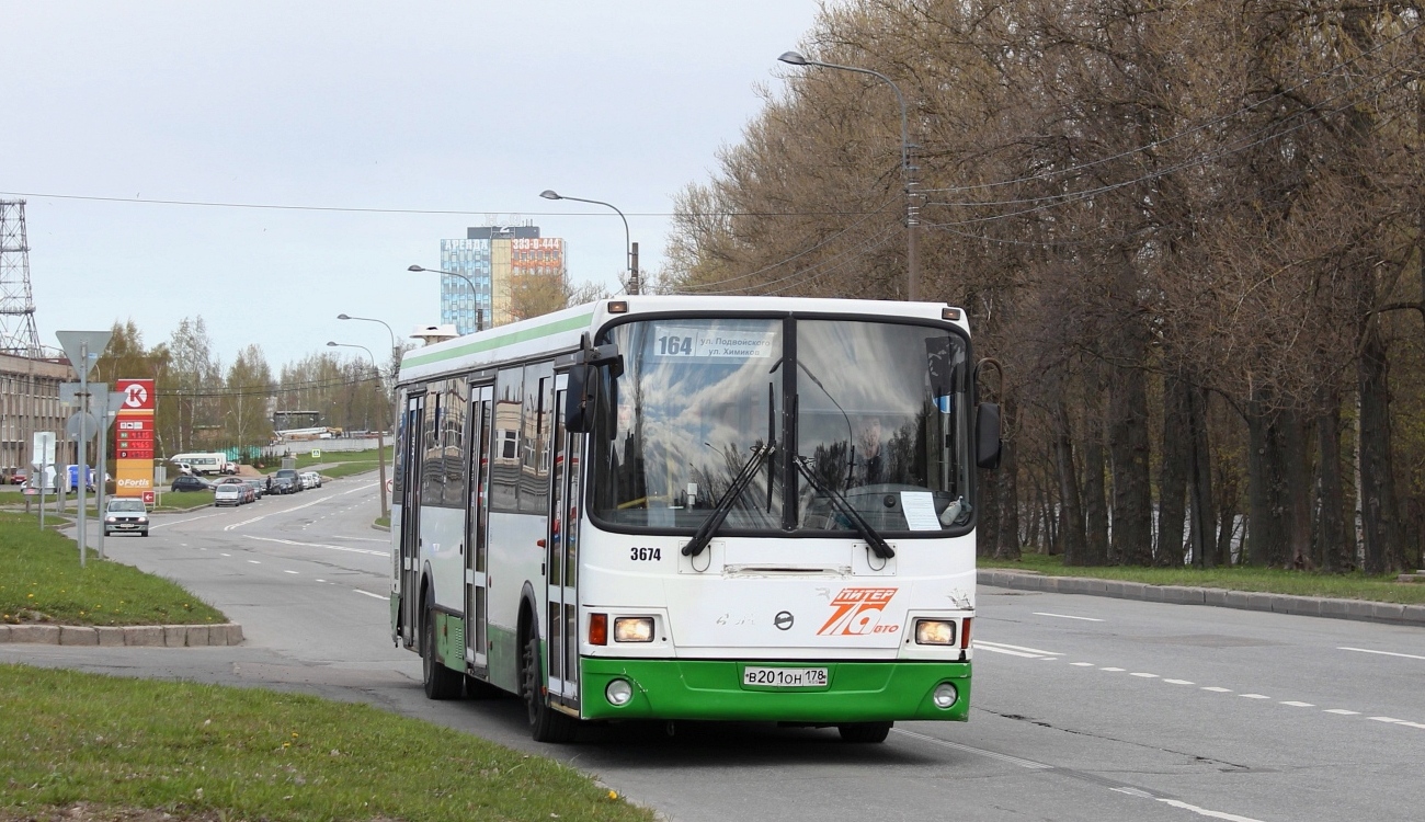 Санкт-Петербург, ЛиАЗ-5293.60 № 3674