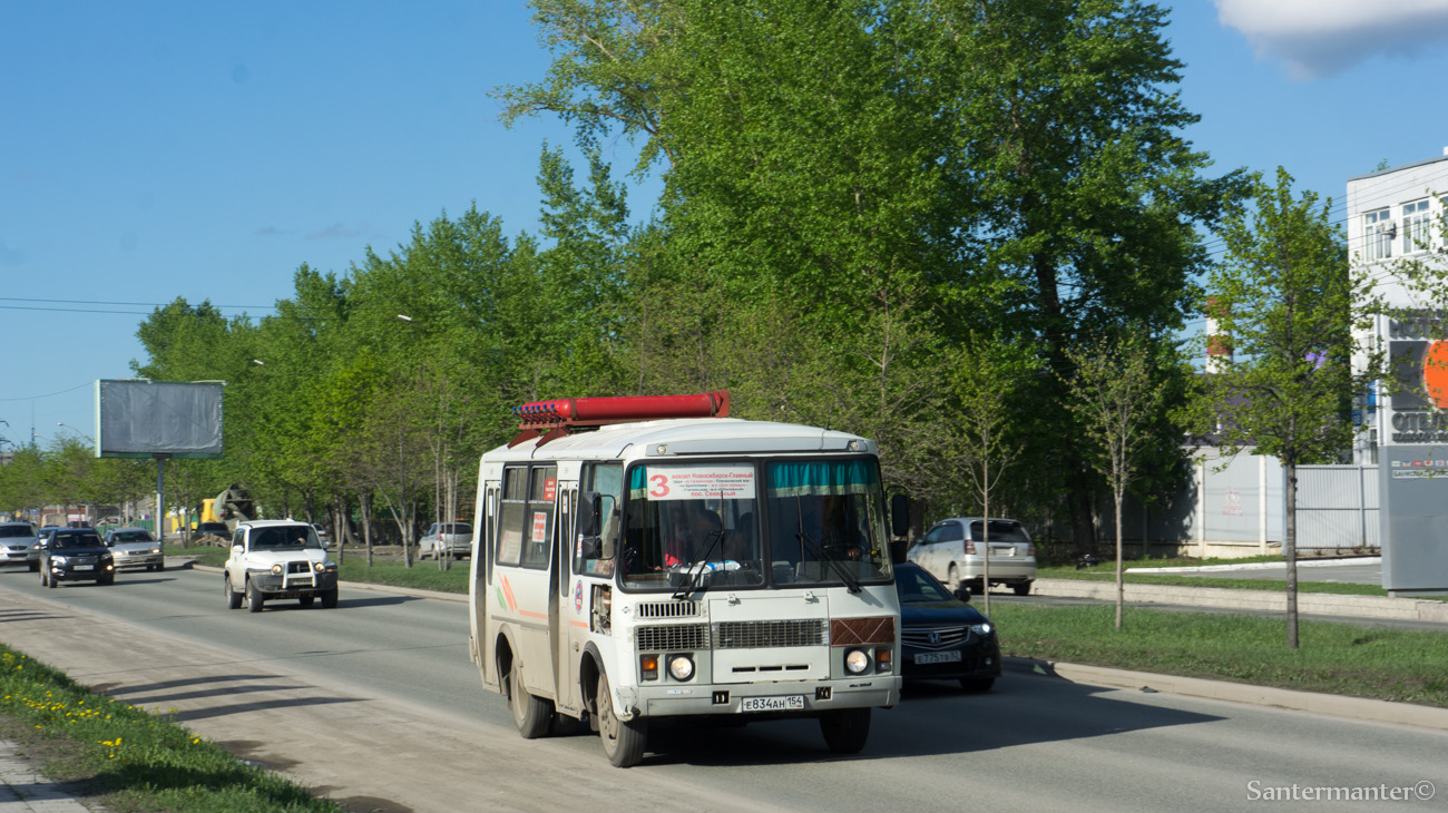 Новосибирская область, ПАЗ-32054 № Е 834 АН 154