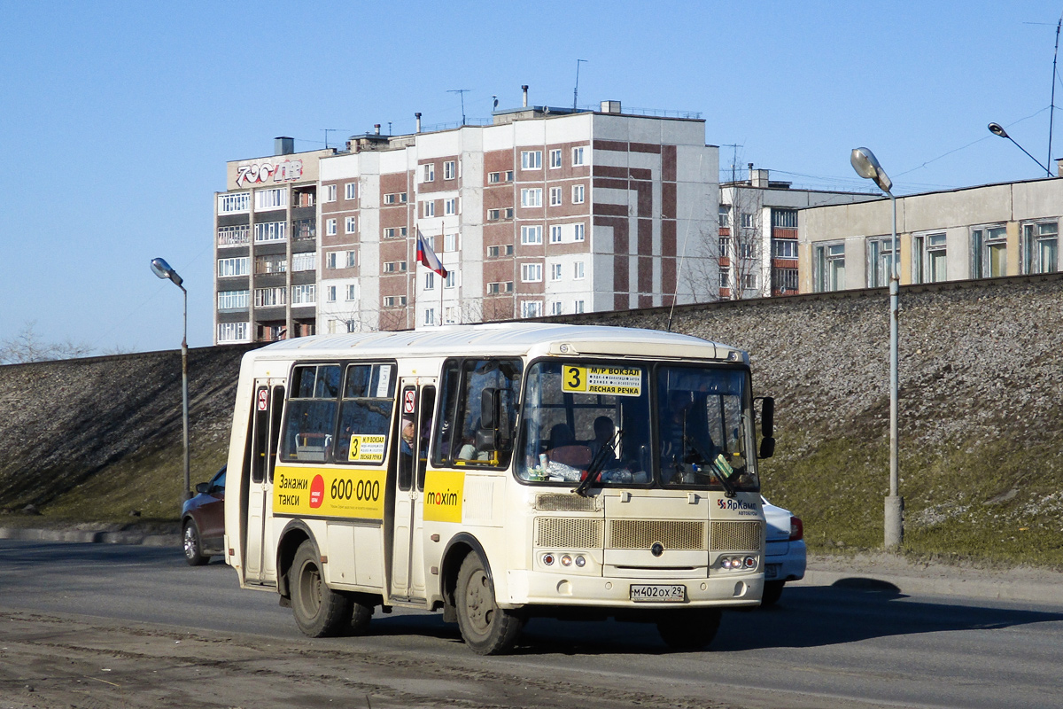 Архангельская область, ПАЗ-32054 № М 402 ОХ 29