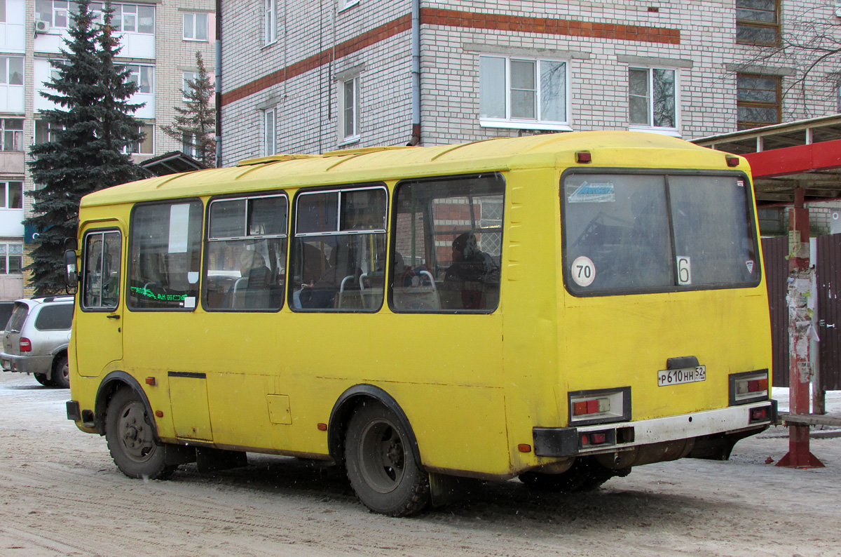 Нижегородская область, ПАЗ-32053 № Р 610 НН 52