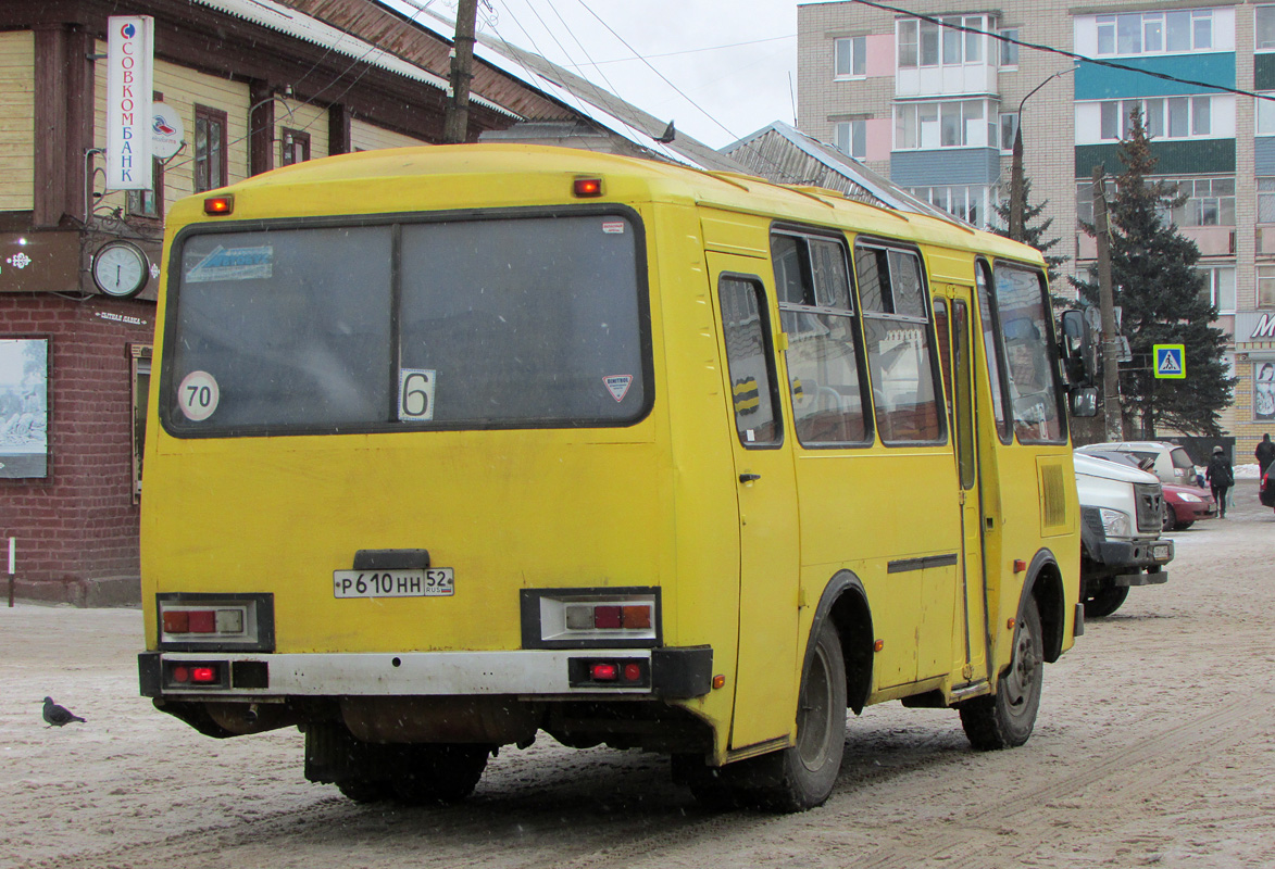 Нижегородская область, ПАЗ-32053 № Р 610 НН 52