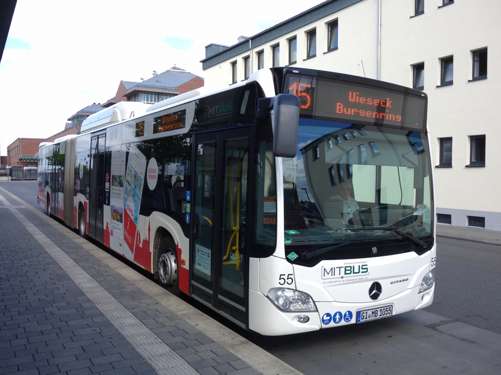 Hessen, Mercedes-Benz Citaro C2 G NGT sz.: 55