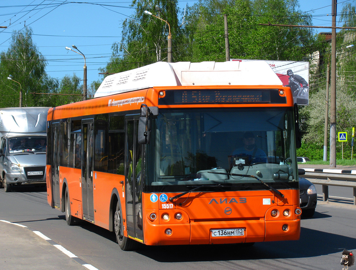 Нижегородская область, ЛиАЗ-5292.67 (CNG) № 15517