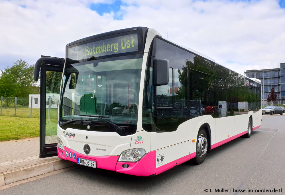 Нижняя Саксония, Mercedes-Benz Citaro C2 hybrid № 82