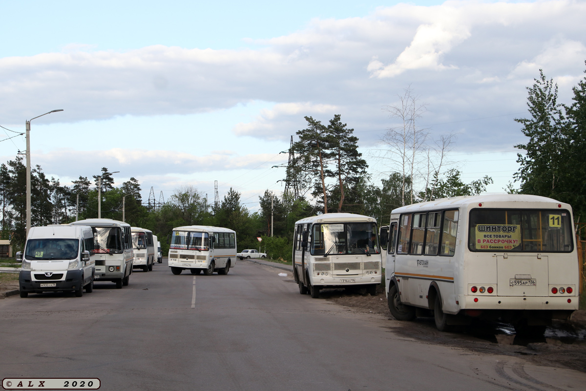 Воронежская область, ПАЗ-32054 № С 595 АР 136; Воронежская область — Автобусные вокзалы, станции, конечные остановки и АТП