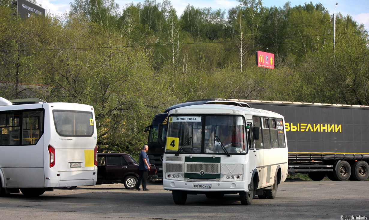 Томская область, ПАЗ-32054 № Е 818 СХ 70