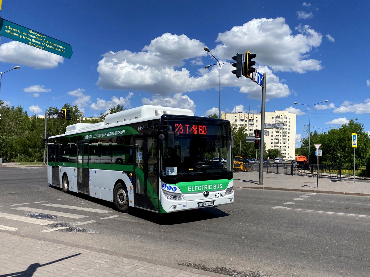 Астана, Yutong E12LF (ZK6128BEVG) (СарыаркаАвтоПром) № E014