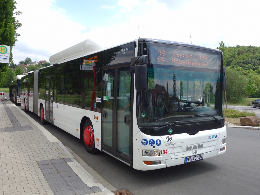 Гессен, MAN A40 Lion's City GL NG313 CNG № 104