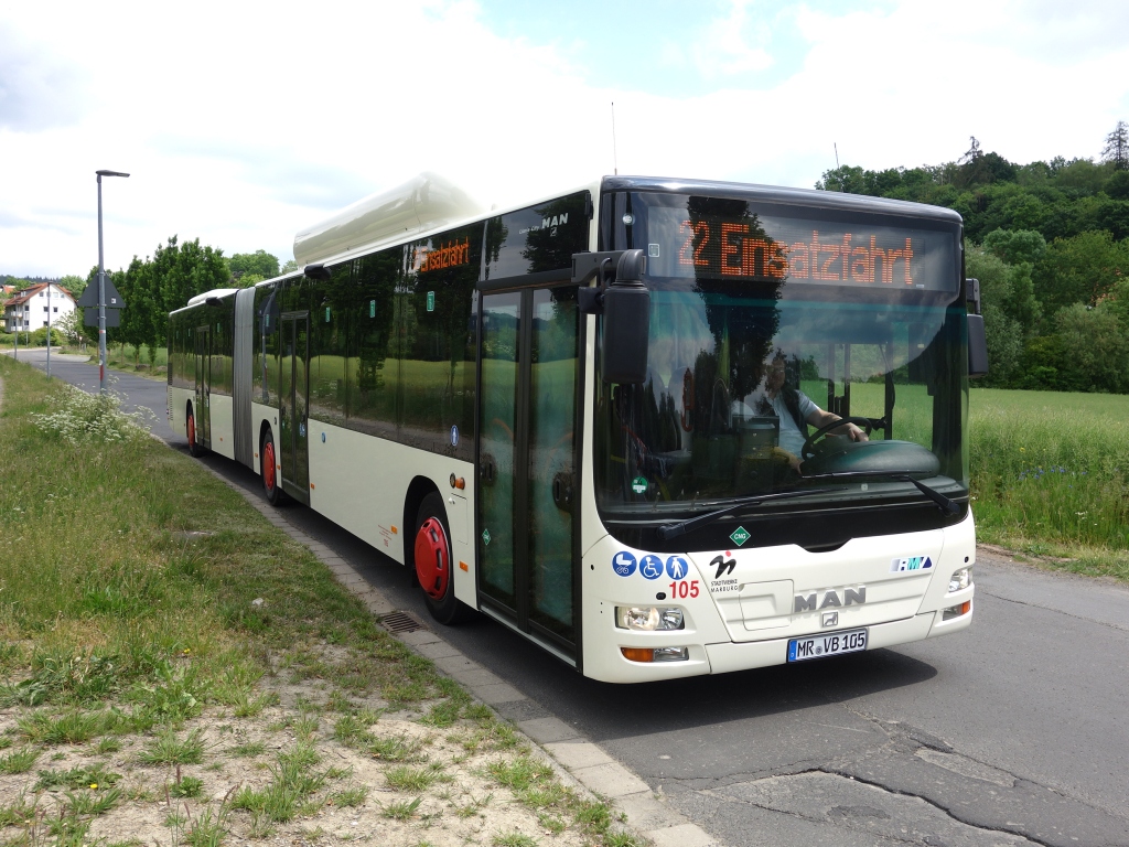 Гессен, MAN A40 Lion's City GL NG313 CNG № 105