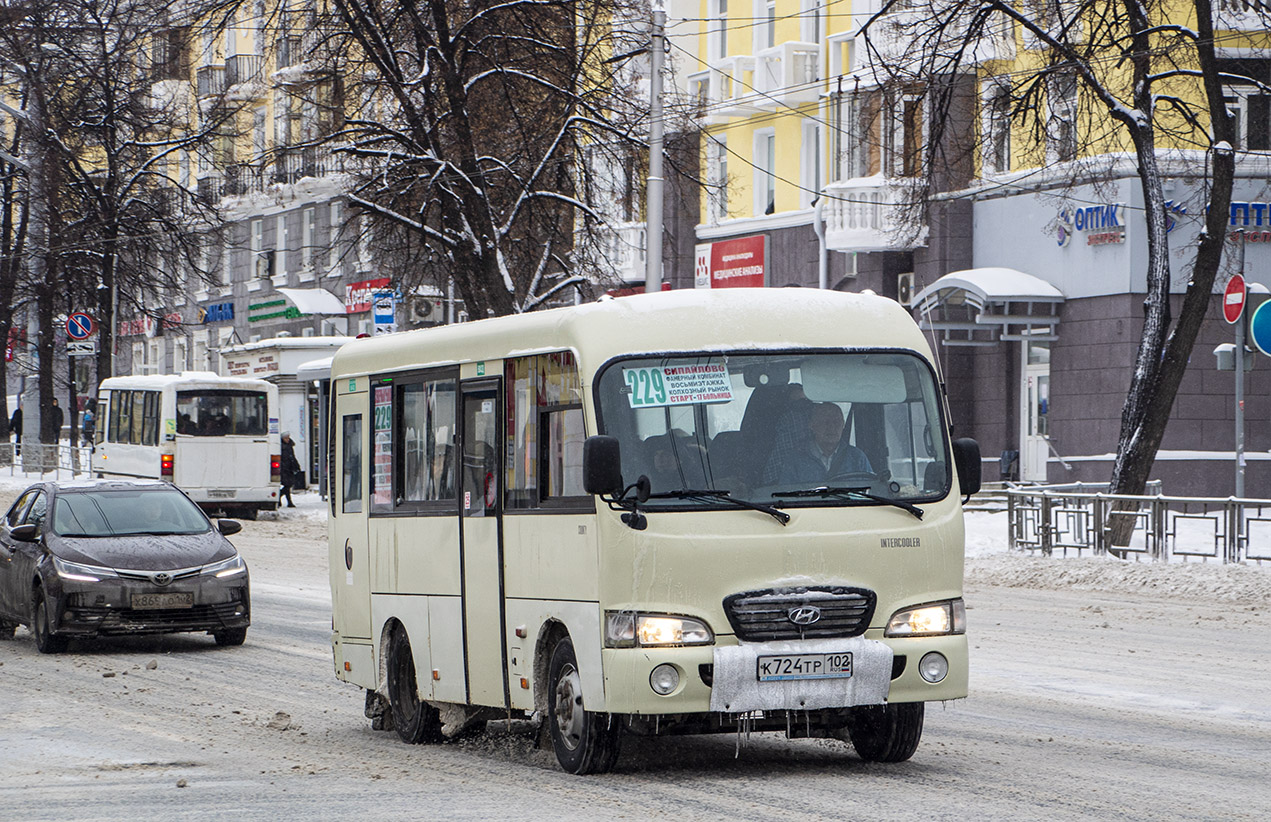 Башкортостан, Hyundai County SWB C08 (РЗГА) № К 724 ТР 102