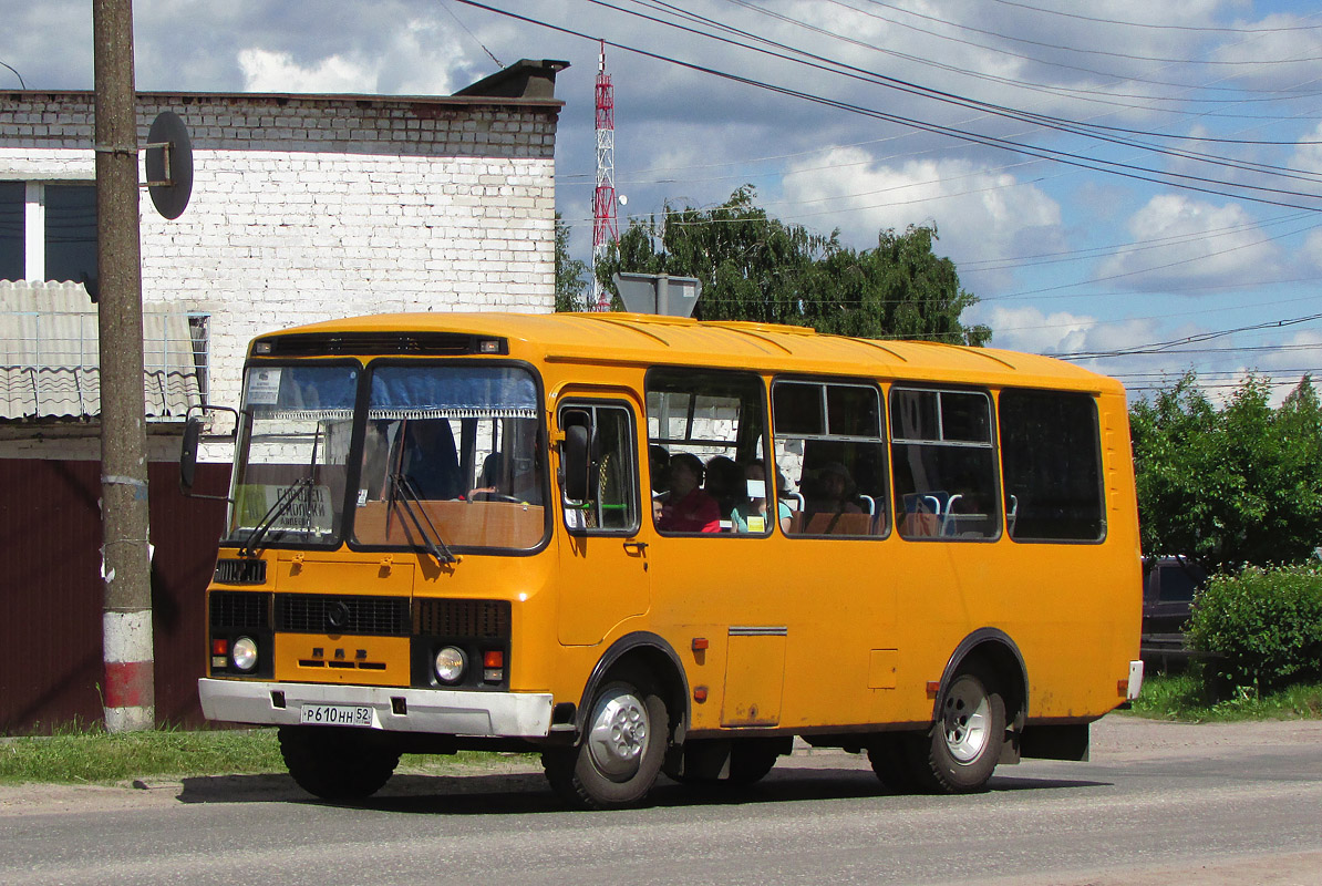 Нижегородская область, ПАЗ-32053 № Р 610 НН 52