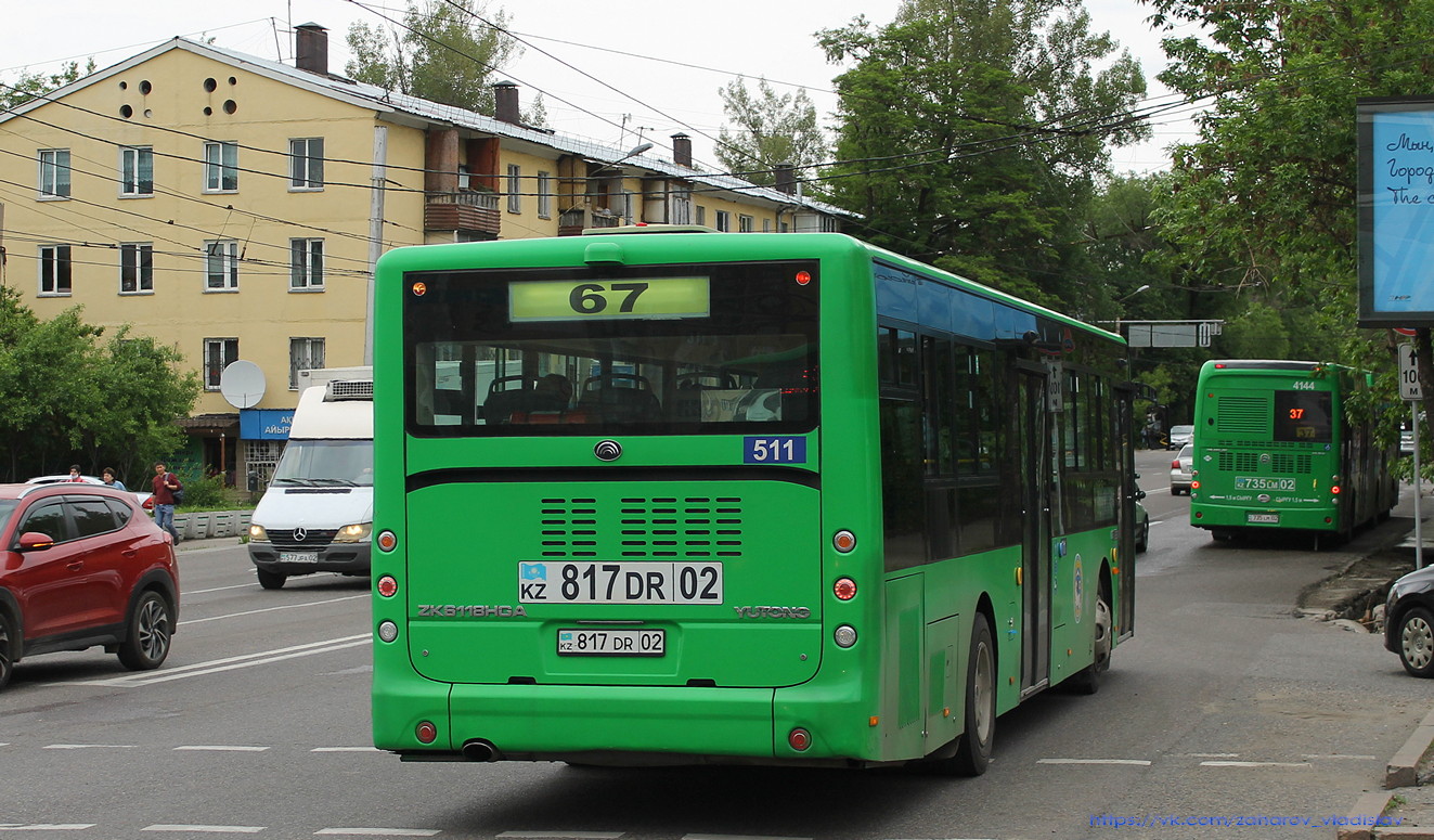 Алматы, Yutong ZK6118HGA № 511