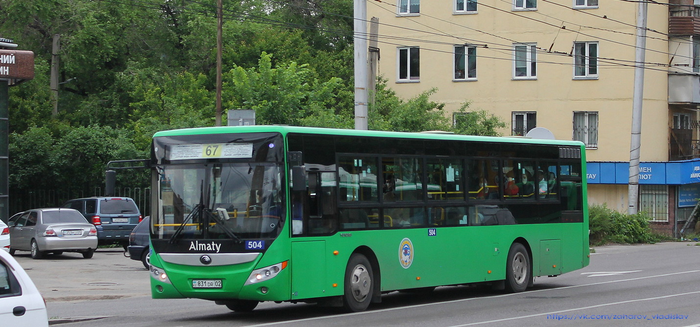 Алматы, Yutong ZK6118HGA № 504