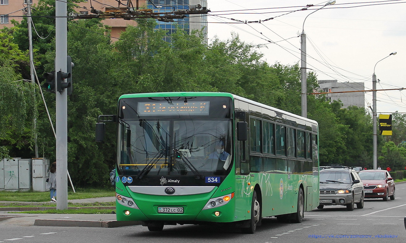 Алматы, Yutong ZK6118HGA № 534