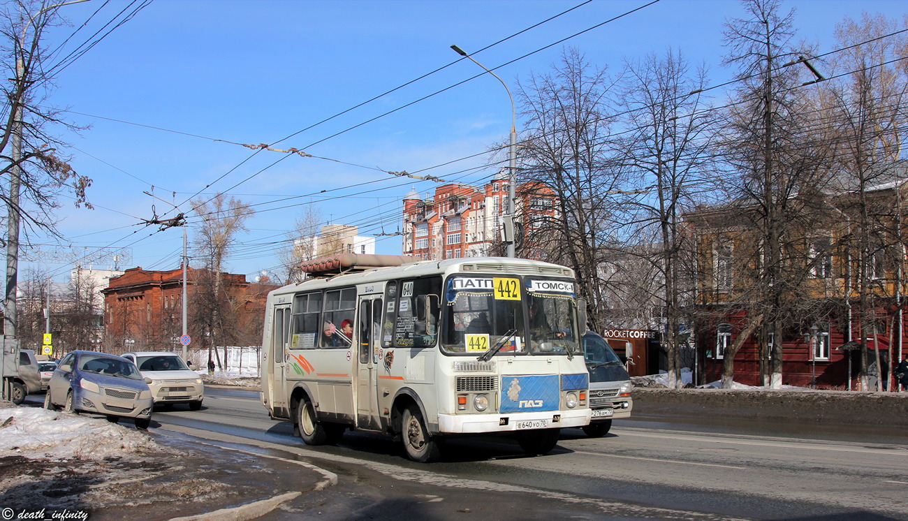 Томская область, ПАЗ-32054 № Е 640 УО 70