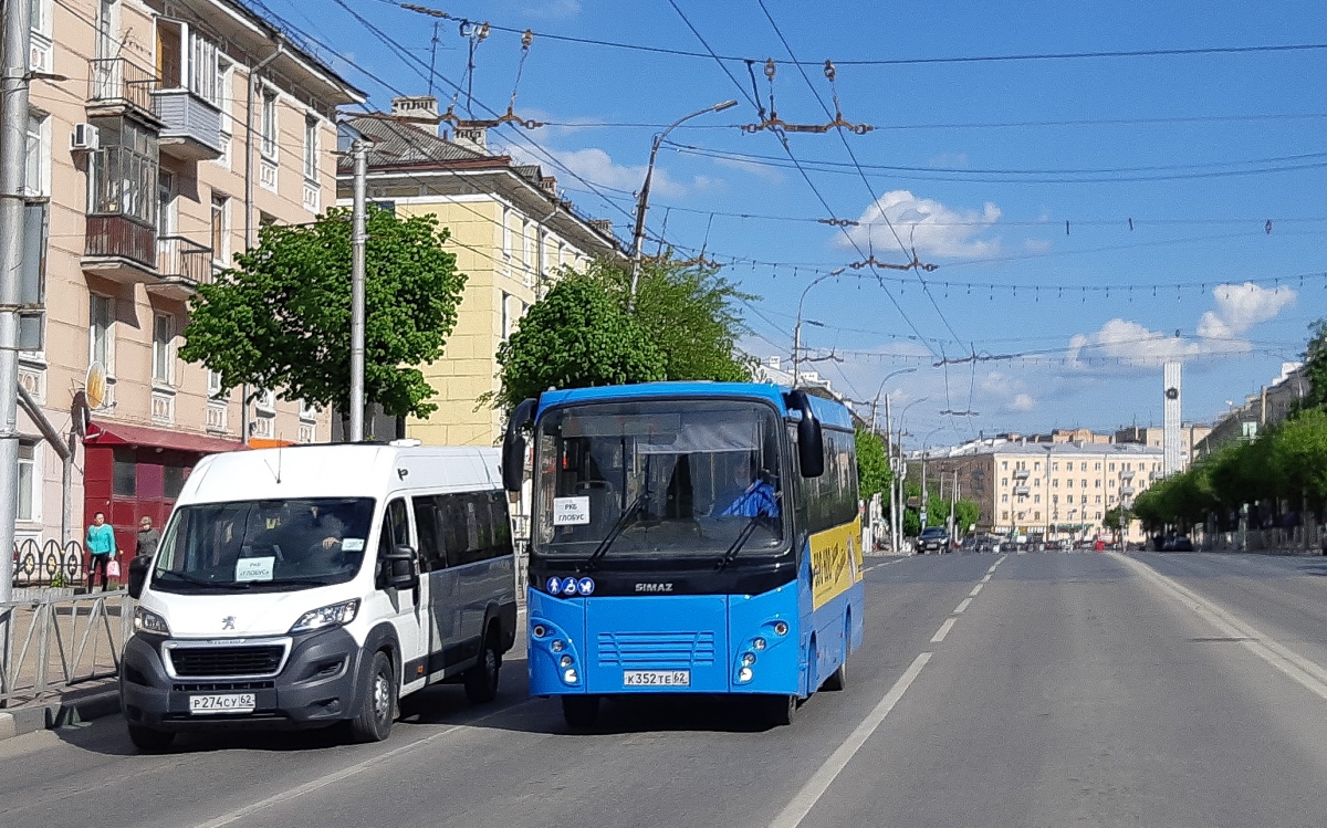 Рязанская область, Автодом-21080* (Peugeot Boxer) № Р 274 СУ 62; Рязанская область, СИМАЗ-2258 № К 352 ТЕ 62